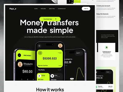 FinXcel-App Landing Page app app landing app landing page app landing template app showcase app website awe banking clean app landing finance finance management finances financial investment landing page mobile app landing page payment web web3 website