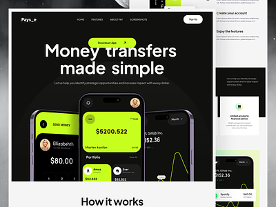 FinXcel-App Landing Page app app landing app landing page app landing template app showcase app website awe banking clean app landing finance finance management finances financial investment landing page mobile app landing page payment web web3 website