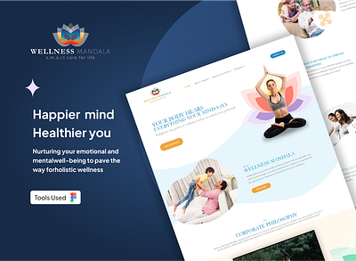 Wellness Mandala uiux design visual design
