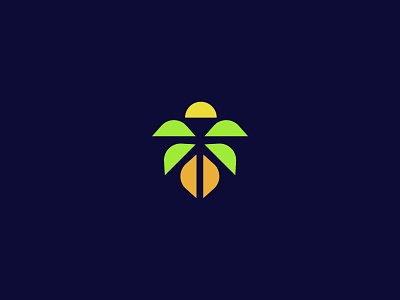 Coconut tree (unused) abstract beach coconut hotel logo logo design logodesign luxury palm sun sunrise travel tree vacation