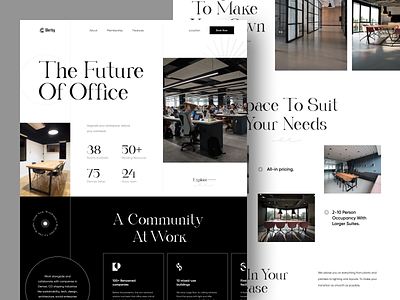 Co-Working Space Website. clean co working coworkers coworking coworking space landing page landingpage minimal office space orix typography ui web web design webdesign website website design whitespace work working