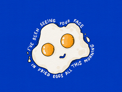 Egg Face 2d agent cooper breakfast cute egg egg whites face illustration morning quote smile twin peaks yolk