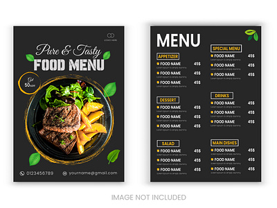 Restaurant Food Menu Design ads delicius food menu delicius menu discount food menu insta instagram post marketing menu design restaurant menu