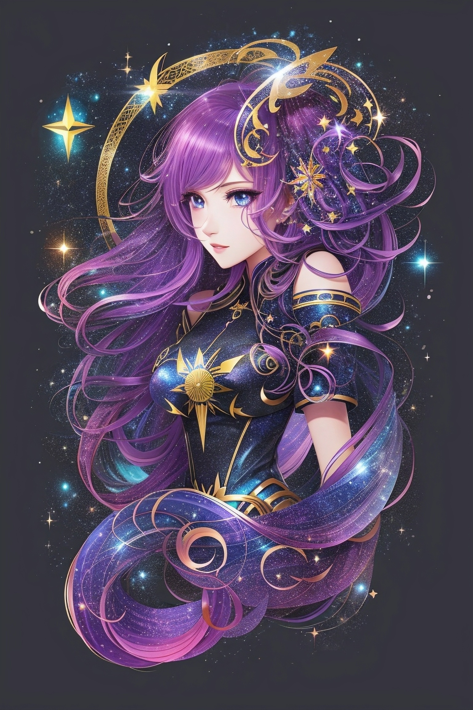 Celestial Serpent: Captivating AI Anime Character Art in Ophiuch by ...