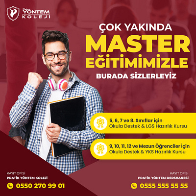 Yöntem Koleji - Instagram Post Design ad design banner design design graphic design social media design