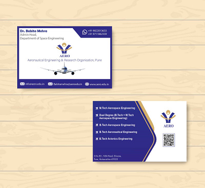 Business card design for institute business card graphic design illlustrator photoshop visiting card