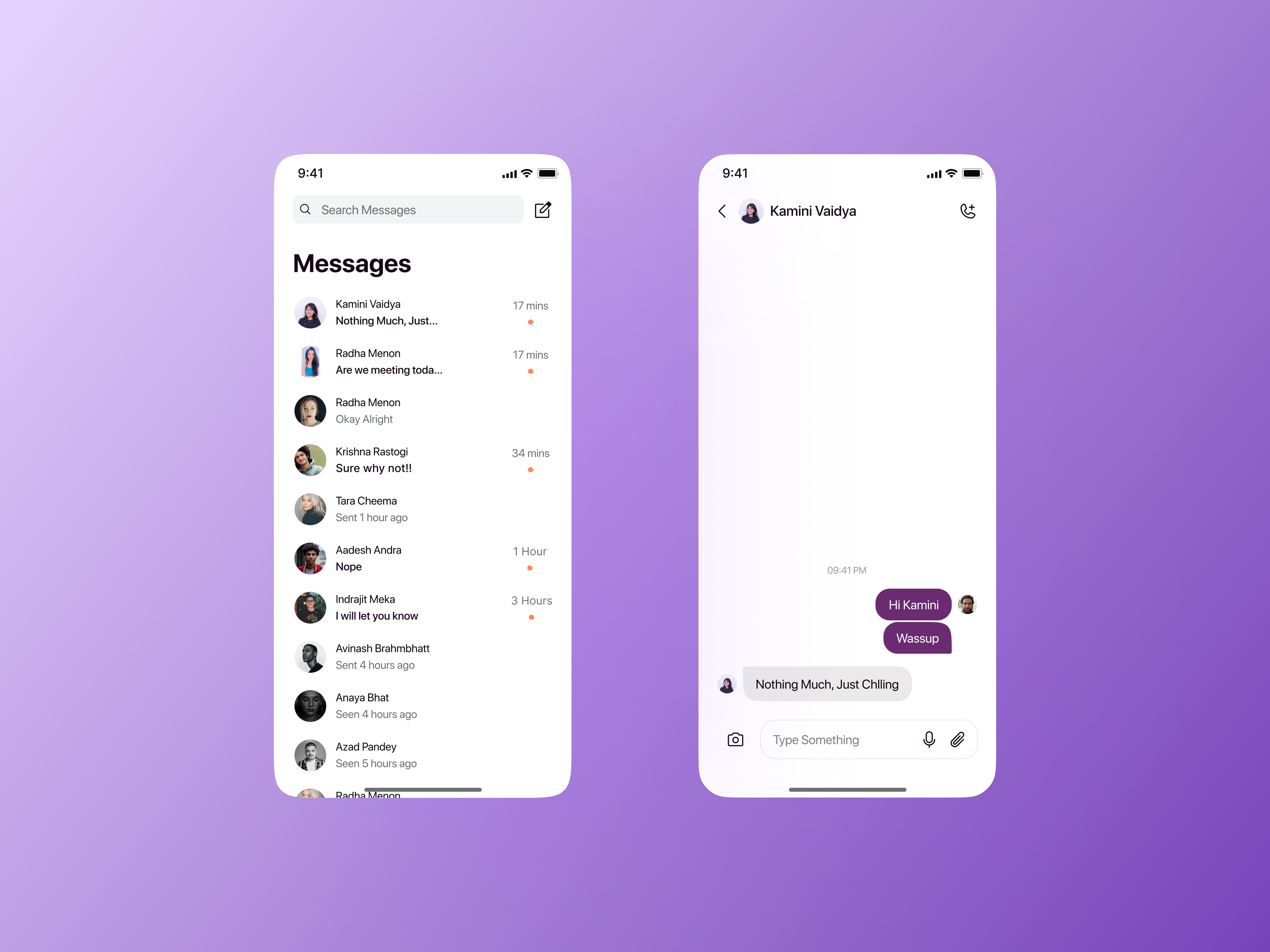 Voxly - Minimalistic Chat App by Rohan Chaudhary on Dribbble