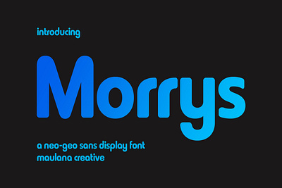 Morrys Sans Display Font animation branding design font fonts graphic design illustration logo nostalgic