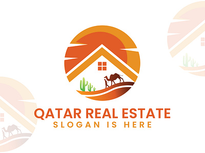 Qatar Real Estate | Real Estate Logo | Modern Logo app logo best logo branding branding logo camel logo circle logo corporate branding desert logo design dubai logo dubai real estate logo gradient logo illustration logo logo mark modern logo qatar logo qatar real estate logo real estate real estate logo