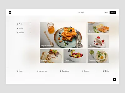 Menu exploration 2 akhil sunny app asish sunny clean design menu minimal pixalchemy product sub menu ui ux