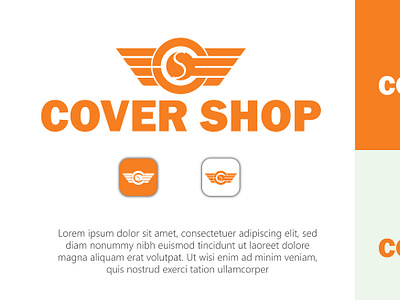 cover shop logo design adobe branding design facebook graphic design illustration logo logos ui vector