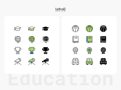 Icons Design. Education branding design education graphic design icons learning logo school study