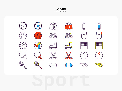 Icons Design. Sport basketball branding design football graphic design icons illustration logo pingpong sport tennis