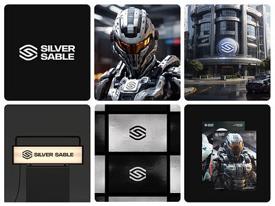 Silver Sable Logo Redesign futuristic letter letter s logo minimal monogram s spiderman ss logo