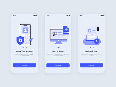 Authenticator App ui ux