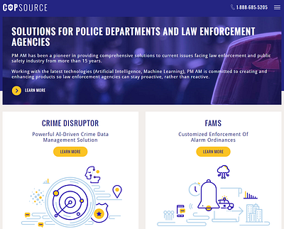 Copsource Website Home Page adobecc css3 design graphic design html5 ui