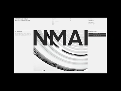 NATIONAL MUSEUM AMERICAN INDIAN | Website redesign animation design ui ux web