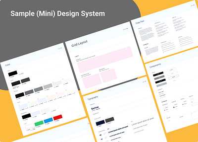 FinTech Mini Design System - Sample design design system exprience design style guide ux visual design