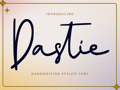 Dastie Handwritten Font beautiful