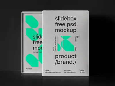 Free Slide Box Branding Psd Product Mockup box mockup product mockup