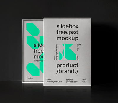 Free Slide Box Branding Psd Product Mockup box mockup product mockup