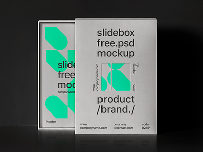 Free Slide Box Branding Psd Product Mockup box mockup product mockup