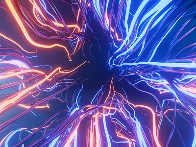 Wire the mind - Generative art 3d animation