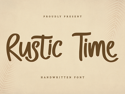 Rustic Time Handwritten Font beautiful