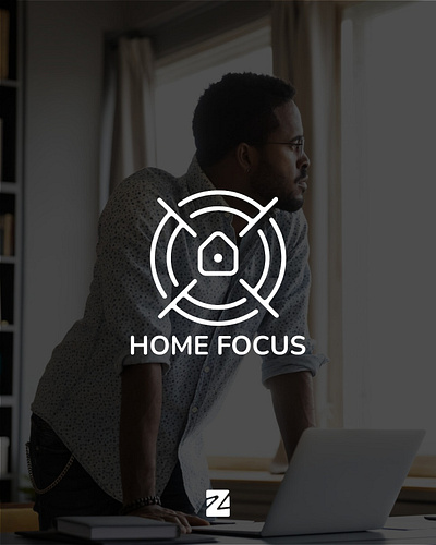 Home focus logo branding design focus graphic design home home focus logo logo logos logotype simple logo vector