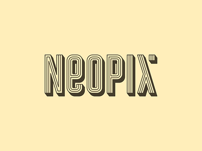 Neopix typo agency branding design font graphic design icon icon set illustration lettering letters logo logotype mark retro sign sticker typo typografy vector vintage
