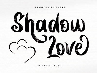 Shadow Love Display Font beautiful