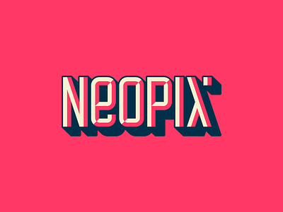 Neopix typo agency branding design graphic design icon icon set illustration letters logo logotype marl retro sticker typo typografy vector vibe
