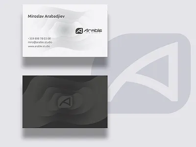 Arable Web Studio Business Card Design branding design designer graphic design illustration logo minimal typography ui vector