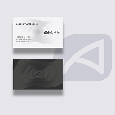 Arable Web Studio Business Card Design branding design designer graphic design illustration logo minimal typography ui vector