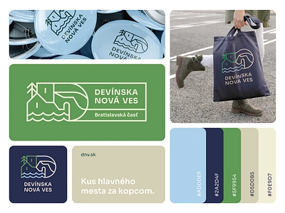 Place Branding - Devínska Nová Ves branding bratislava design graphic design lifework logo place place branding simple slovakia typography