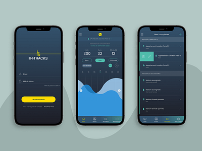 Mobile app - energy management app graphic design ui ux