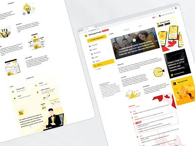 Copytrade - website designer branding design illustration tradding ui ux vector website