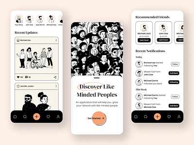 Social App app creativedesign design mobileapp socialapp ui ux