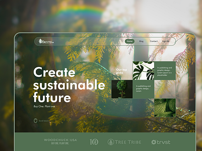 Forestera - Landing page | UI UX branding clean deforestration environment forest graphic design green greenary landing page latest nature plants trees trendy typography ui ux web design website website ui