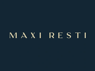 Maxi Resti brand branding clothes design font identity letter lettering logo logotype man max maxi rest resti