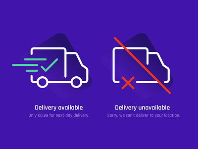 E-commerce delivery statuses icon ui ux vector