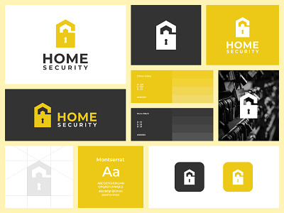 Home Security Logo art brand branding business company design graphic graphic design home icon illustration key lock logo mascot safety security symbol system vector