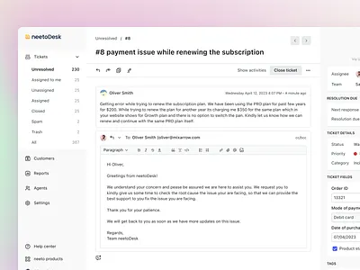 Canned Responses - neetoDesk branding customer design minimal neeto product ui ux