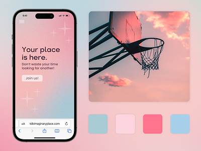 Colorful Gradients in Mobile UI colors design gradients graphic design landing page mobile typography ui ux website