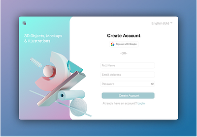 Signup landing page