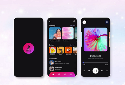 Music app animation branding design dribbble graphic design ui uidesign uiux uxdesign