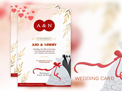 Wedding card - Photoshop design graphic design illustration