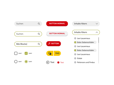 ❤️ Design system for tonies® button component library design pattern design system figma input interface elements styleguide ui ux