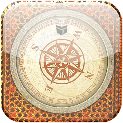 Qibla Compass Icon app design graphic design logo motion graphics ui ux