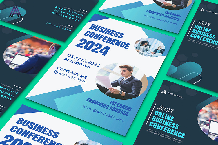 Business Conference Flyer design by Aisha Ambreen on Dribbble